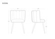 Toolide komplekt Cosmopolitan Design Evora, hall, 2 tooli hind ja info | Söögitoolid, baaritoolid | kaup24.ee