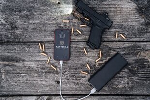 Tactical Smooth Thread Cable USB-C|USB-C 1m Black цена и информация | Кабели и провода | kaup24.ee