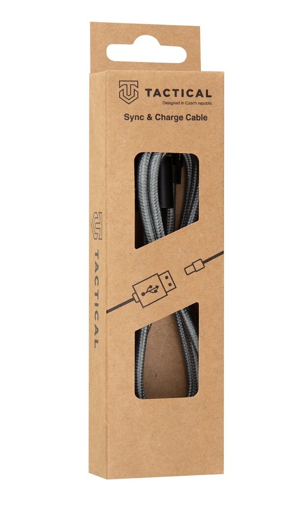 Tactical Fast Rope Kevlar Cable USB-A|USB-C 2m Grey hind ja info | Kaablid ja juhtmed | kaup24.ee