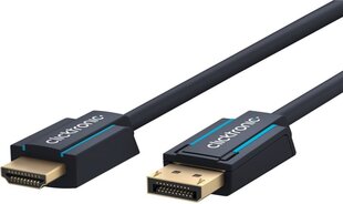 Clicktronic, DP/HDMI, 1 m цена и информация | Кабели и провода | kaup24.ee