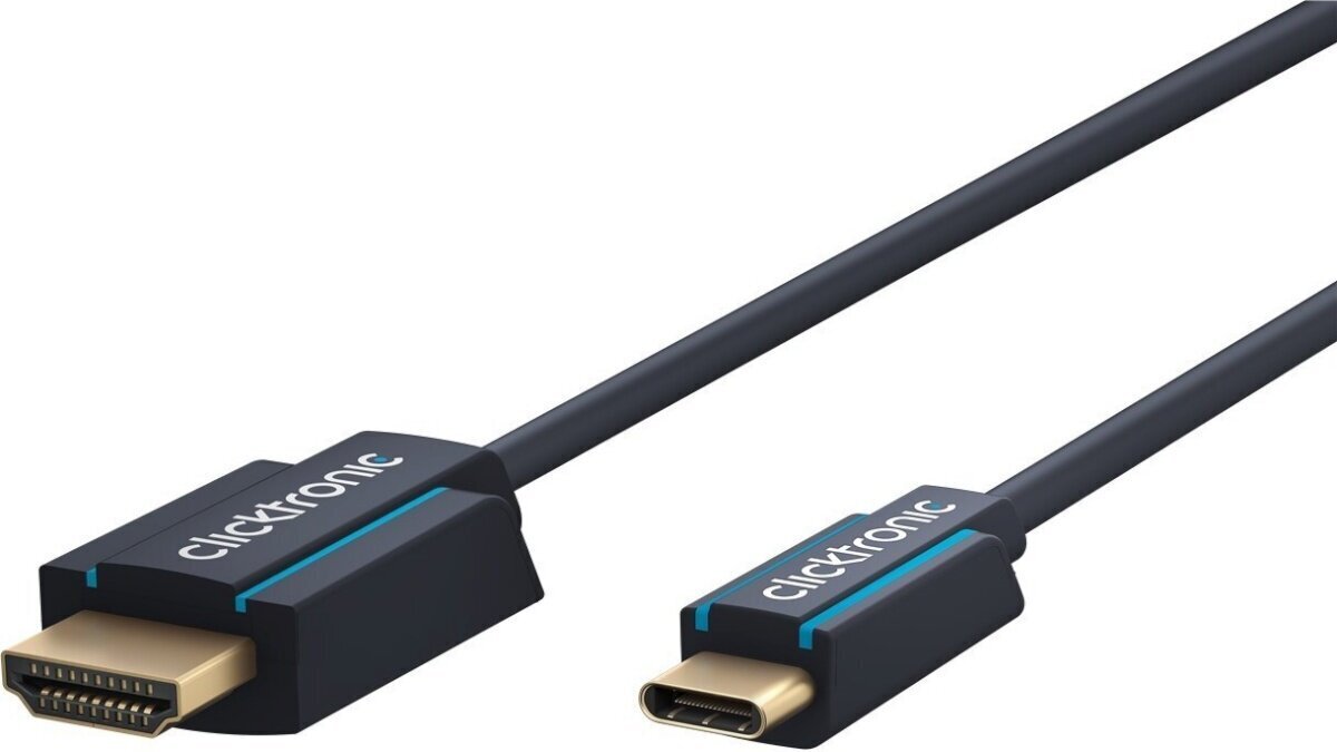 Clicktronic, USB-C/HDMI, 1 m цена и информация | Kaablid ja juhtmed | kaup24.ee