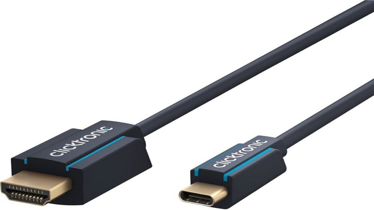 Clicktronic, USB-C/HDMI, 3 m hind ja info | Kaablid ja juhtmed | kaup24.ee