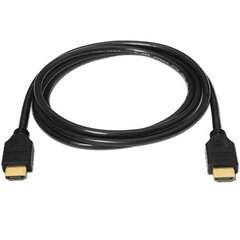 Кабель HDMI Aisens A119-0093 Чёрный 1 m цена и информация | Кабели и провода | kaup24.ee