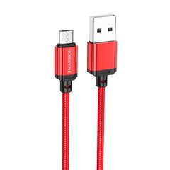 Borofone Cable BX22 Bloom - USB to Micro USB - 2,4A 1 metre white цена и информация | Кабели и провода | kaup24.ee