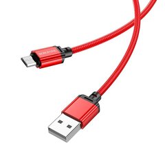 Borofone Cable BX22 Bloom - USB to Micro USB - 2,4A 1 metre white цена и информация | Кабели и провода | kaup24.ee