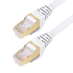 Cat 7 Ethernet Cable 10M, высокоскоростный гигабитный сетевой кабель LAN RJ45, 10 Гбит / с 600 МГц интернет-кабель для переключателя маршрутизатора модемом ПК (белый) цена и информация | Кабели и провода | kaup24.ee