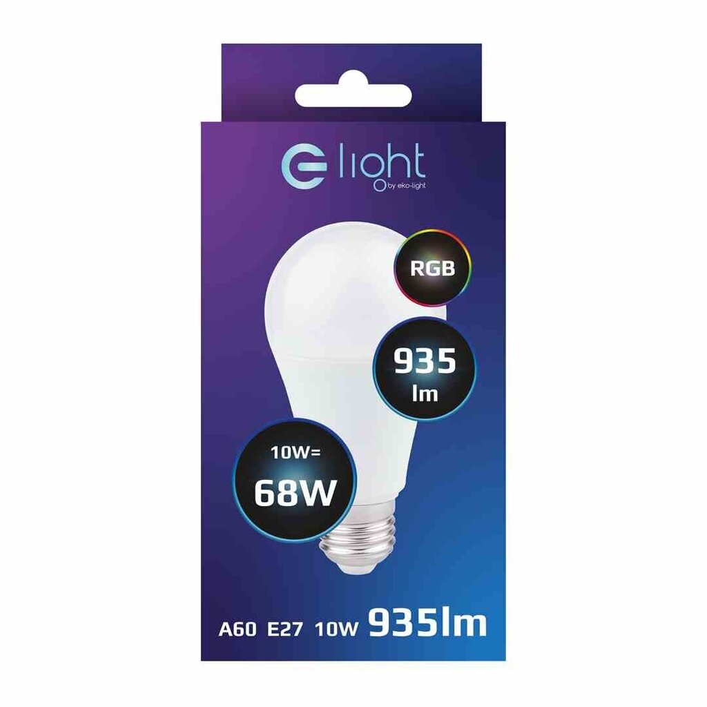 LED pirn Eko-Light E27, 935 lm, RGBW K, 1 tk цена и информация | Lambipirnid, lambid | kaup24.ee