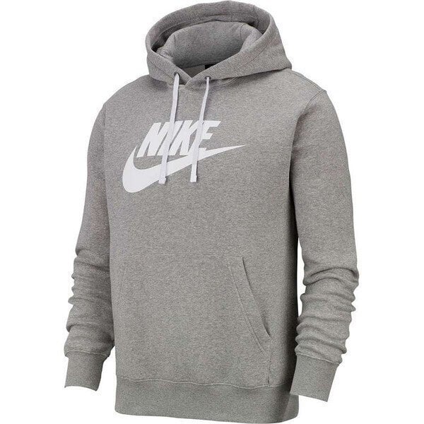 Dressipluus kapuutsiga meestele Nike Sportswear Club Fleece BV2973 063, Hall hind ja info | Meeste pusad | kaup24.ee