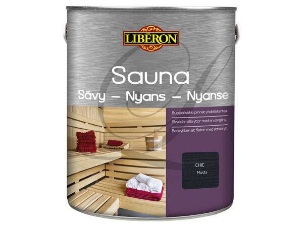 Peits Liberon Sauna 2.5L must hind ja info | Värvid | kaup24.ee