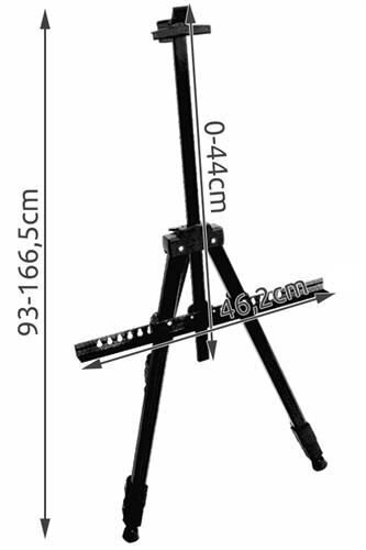 Värvimismolbert, 170 cm, alumiinium цена и информация | Kunstitarbed, voolimise tarvikud | kaup24.ee