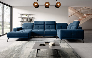 Мягкий уголок Eltap Neviro, синий матовый цвет цена и информация | Угловые диваны | kaup24.ee