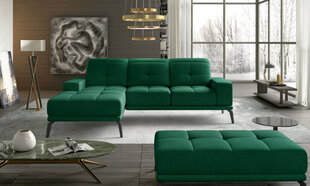 Левый угловой диван и пуфик Eltap Torrense, зеленого цвета цена и информация | Угловые диваны | kaup24.ee