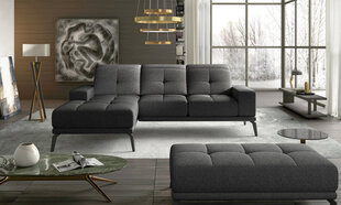 Левый угловой диван и пуф Eltap Torrense, темно-серый цвет цена и информация | Угловые диваны | kaup24.ee
