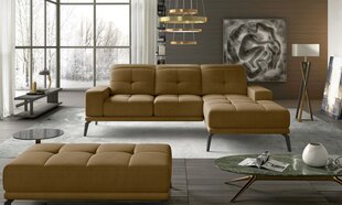 Правый угловой диван и пуфик Eltap Torrense, коричневый цвет цена и информация | Угловые диваны | kaup24.ee