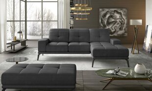 Правый угловой диван и пуфик Eltap Torrense, серый цвет цена и информация | Угловые диваны | kaup24.ee