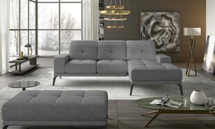 Правый угловой диван и пуфик Eltap Torrense, светло-серый цвет цена и информация | Угловые диваны | kaup24.ee