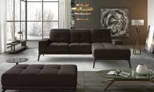 Правый угловой диван и пуфик Eltap Torrense, темно-коричневый цвет цена и информация | Угловые диваны | kaup24.ee
