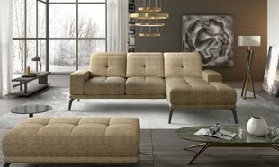 Правый угловой диван и пуфик Eltap Torrense, светло-коричневый цвет цена и информация | Угловые диваны | kaup24.ee