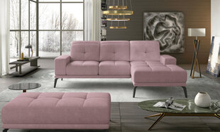 Правый угловой диван и пуфик Eltap Torrense, светло-розовый цвет цена и информация | Угловые диваны | kaup24.ee