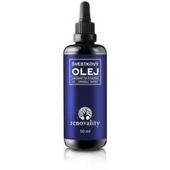 Renovality Original Series Plum Oil - Cold pressed plum oil 50ml цена и информация | Кремы, лосьоны для тела | kaup24.ee