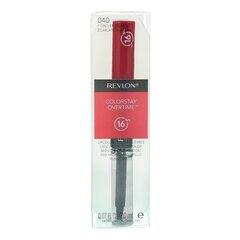 Vedel huulevärv Revlon ColorStay Over Time + huulevärvi fikseerija 040 Forever Scarlett 2+2 ml цена и информация | Помады, бальзамы, блеск для губ | kaup24.ee