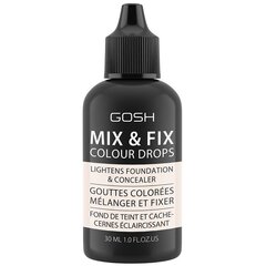 Tooniv meigivahend Gosh Mix & Fix Colour Drops, 001 Light, 30 ml цена и информация | Пудры, базы под макияж | kaup24.ee