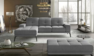 Левый угловой диван и пуфик Eltap Torrense, светло-серый цвет цена и информация | Угловые диваны | kaup24.ee