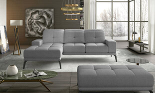 Левый угловой диван и пуфик Eltap Torrense, светло-серый цвет цена и информация | Угловые диваны | kaup24.ee