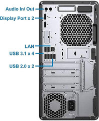 ProDesk 600 G3 MT i5-7500 8GB 256GB SSD 1TB HDD Windows 10 Professional Стационарный компьютер цена и информация | Стационарные компьютеры | kaup24.ee
