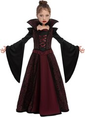 Õudne kuninglik vampiirikleidi kostüüm tüdrukutele hind ja info | Karnevali kostüümid | kaup24.ee
