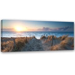Репродукция закат на пляже у моря  цена и информация | Картины, живопись | kaup24.ee