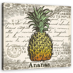 Seinapilt Vintage ananass hind ja info | Seinapildid | kaup24.ee