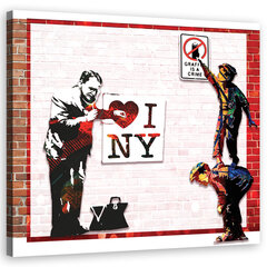 Seinapilt Banksy ja armastus New Yorgis hind ja info | Seinapildid | kaup24.ee