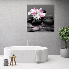 Принт холста, камни розовый цветок дзен 29,99 цена и информация | Картины, живопись | kaup24.ee