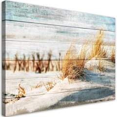 Холст принт, пляжные дюны на дереве 59,99 цена и информация | Картины, живопись | kaup24.ee
