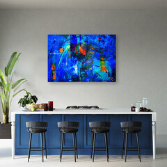 Seinapilt Sinine abstraktsioon цена и информация | Картины, живопись | kaup24.ee