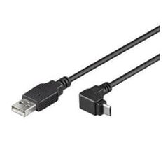 PremiumCord Micro USB 2.0 Cable, A-B, 90° connector, 1.8m цена и информация | Кабели для телефонов | kaup24.ee