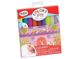 Glitterliim Aladine Kids Colors, 9x10ml, pastel blistril hind ja info | Aplikatsioonid, dekoratsioonid, kleebised | kaup24.ee