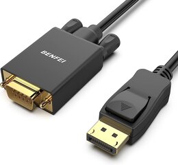 DisplayPort на VGA, Benfei 1,8 млн. Золото, 1080p DisplayPort DP в кабель VGA цена и информация | Кабели и провода | kaup24.ee