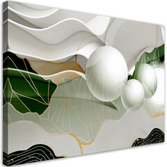 Картина Panvas Print, зеленый реферат с шариками 3D 39,99 цена и информация | Картины, живопись | kaup24.ee