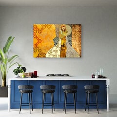 Принт холста, женщина на декоративном фоне 79,99 цена и информация | Картины, живопись | kaup24.ee