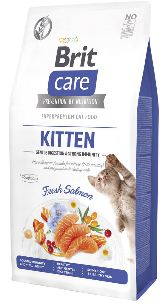 Brit Care Cat Grain-Free Kitten Gentle Digestion & Strong Immunity kassitoit, 7kg hind ja info | Kuivtoit kassidele | kaup24.ee