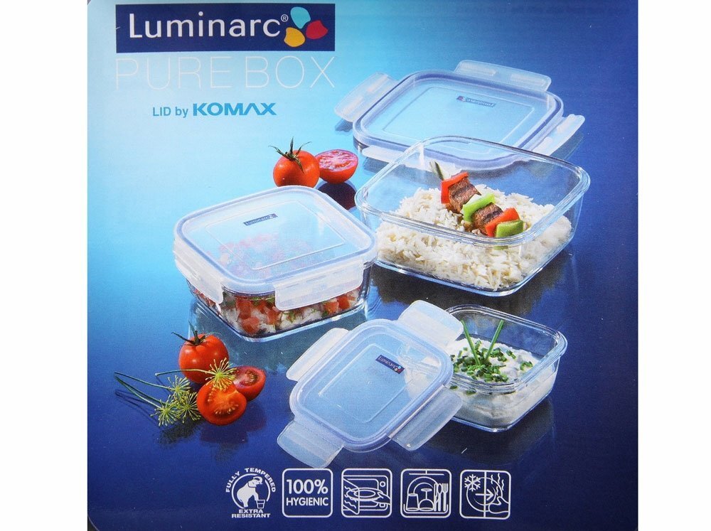 Luminarc toidu säilituskarp Pure Box Active, 0,42 L hind ja info | Toidu säilitusnõud | kaup24.ee