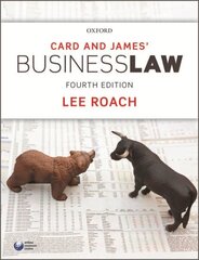 Card & James' Business Law 4th Revised edition цена и информация | Книги по экономике | kaup24.ee