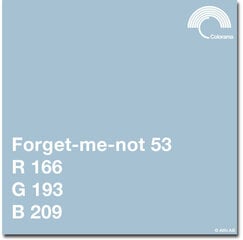 Colorama бумажный фотофон 1.35x11 м, forget-me-not (553) цена и информация | Осветительное оборудование для фотосъемок | kaup24.ee