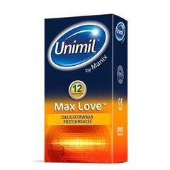 Unimil Max Love kondoomid, 12 tk hind ja info | Kondoomid | kaup24.ee