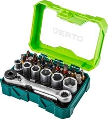 Verto 66H624 screwdriver bit 24 pc(s) цена и информация | Механические инструменты | kaup24.ee