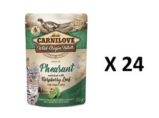 Carnilove konserv kassidele faasani- ja vaarikalehtedega 24 X 85g hind ja info | Konservid kassidele | kaup24.ee