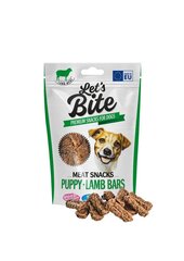 Let's Bite Жевательное лакомство Puppy Lamb Bars для щенков 80г цена и информация | Лакомства для собак | kaup24.ee