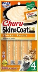 Churu Skin&Coat kanaga maius kassile 4x14g hind ja info | Maiustused kassidele | kaup24.ee